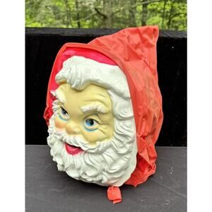 Vtg 1958 Santa Mask Plasti-Personalities Brand Surprise Santa’s Here! Outdoor